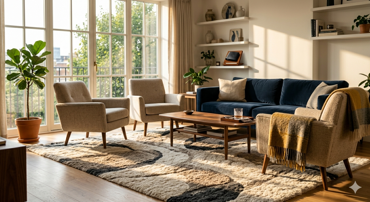 Ultra Soft Modern Home Rug